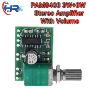 PAM8403 5V Power Audio Amplifier Board Module 2 Channel 3W + 3W Volume Control