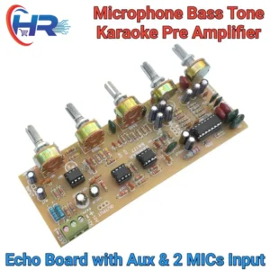 PT2399 Echo Microphone Bass Tone Treble Pre Amplifier Board Karaoke Reverb Kit