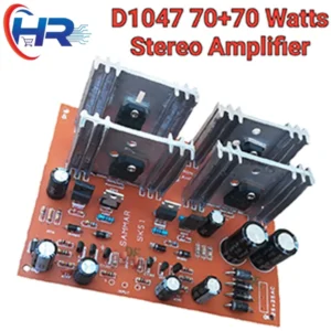 D1047 Audio Stereo Transistor Amplifier Circuit kit 70+70 Watts Class AB Board